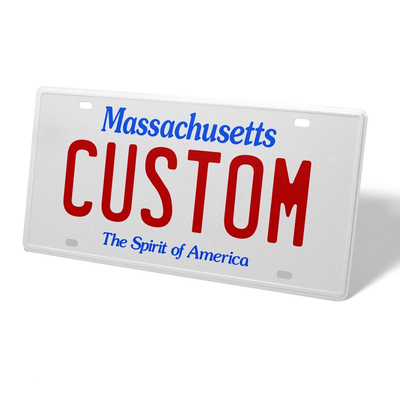 Massachusetts Metal License Plate
