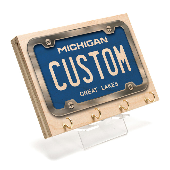 Michigan License Plate Key Rack