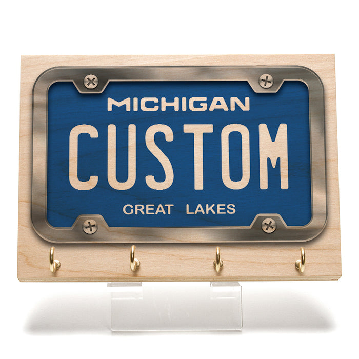 Michigan License Plate Key Rack