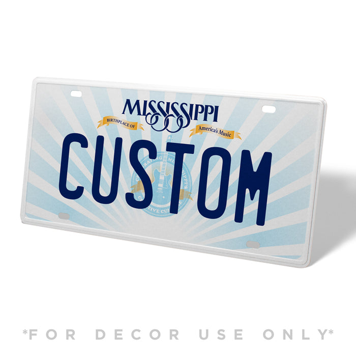 Mississippi Metal License Plate