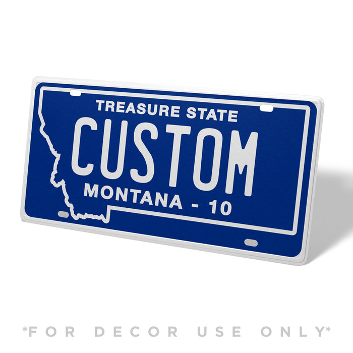 Montana Metal License Plate