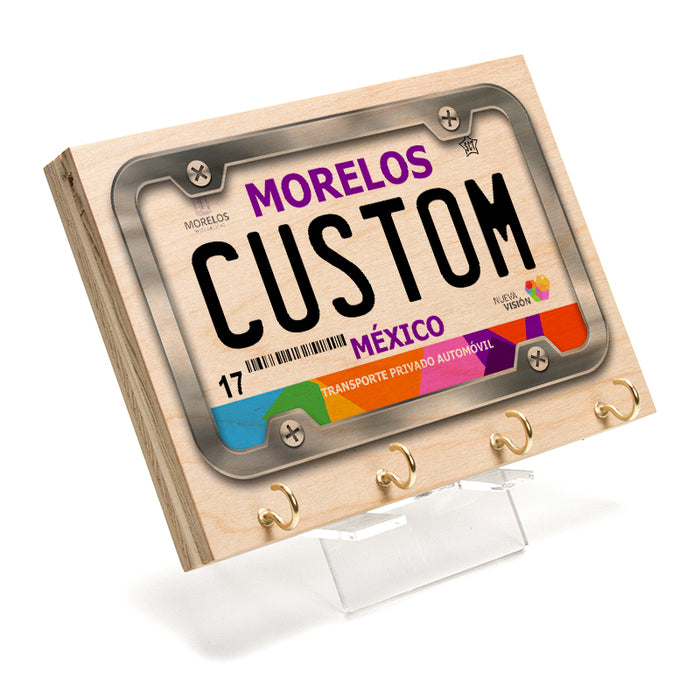 Morelos License Plate Key Rack