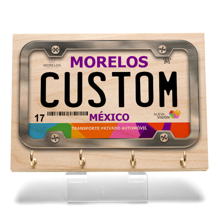 Morelos License Plate Key Rack