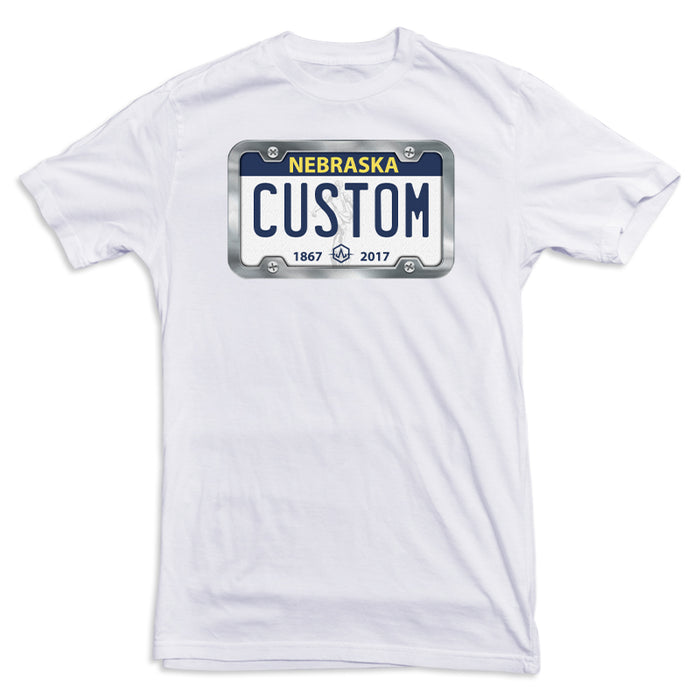 Nebraska License Plate Tee