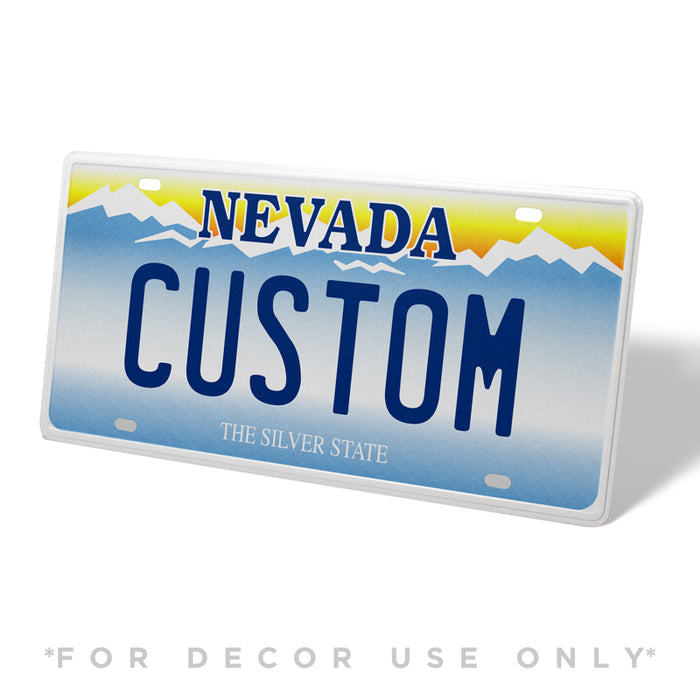 Nevada Metal License Plate