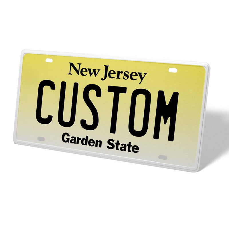 New Jersey Metal License Plate