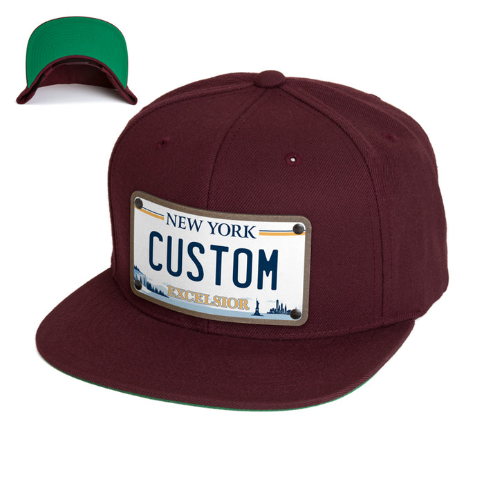 Custom Landscaping Leather Patch Hat - Citylocs, Heather Red & Blk Mesh TR
