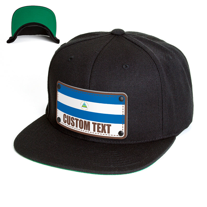 Nicaragua Baseball Caps 3d Custom Made Name Team Logo Ni Hat Nic