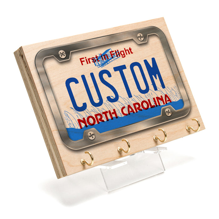 North Carolina License Plate Key Rack