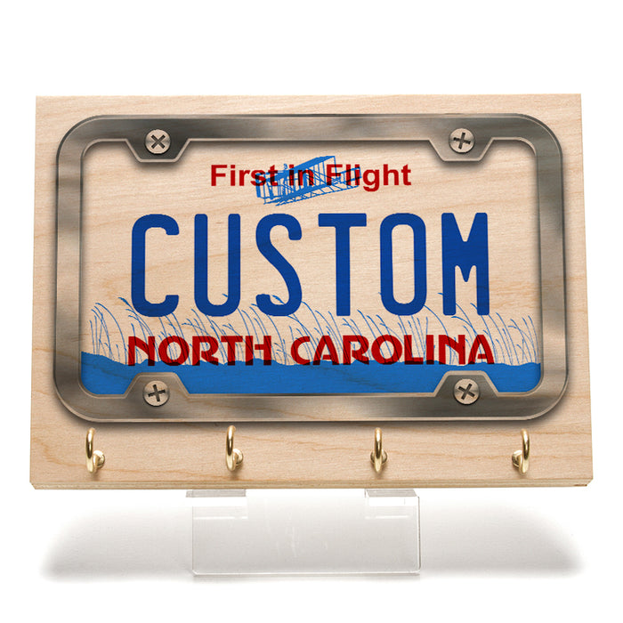 North Carolina License Plate Key Rack