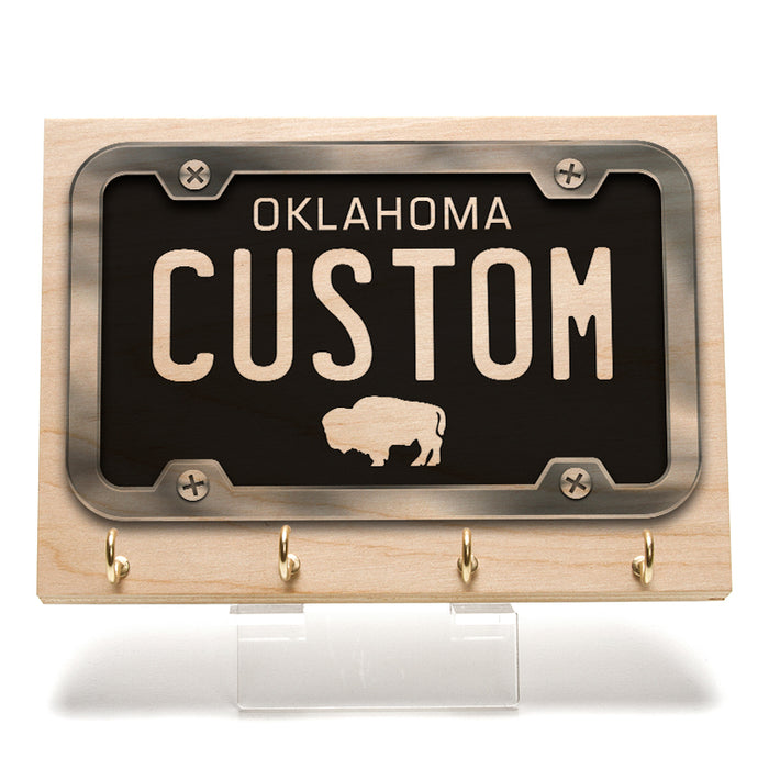 Oklahoma License Plate Key Rack