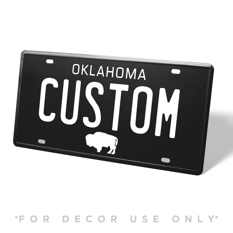 Custom Oklahoma Replica License Plate CityLocs   Oklahoma Metal License Plate 1200x1200 