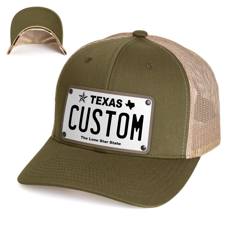 Texas White Plate Hat