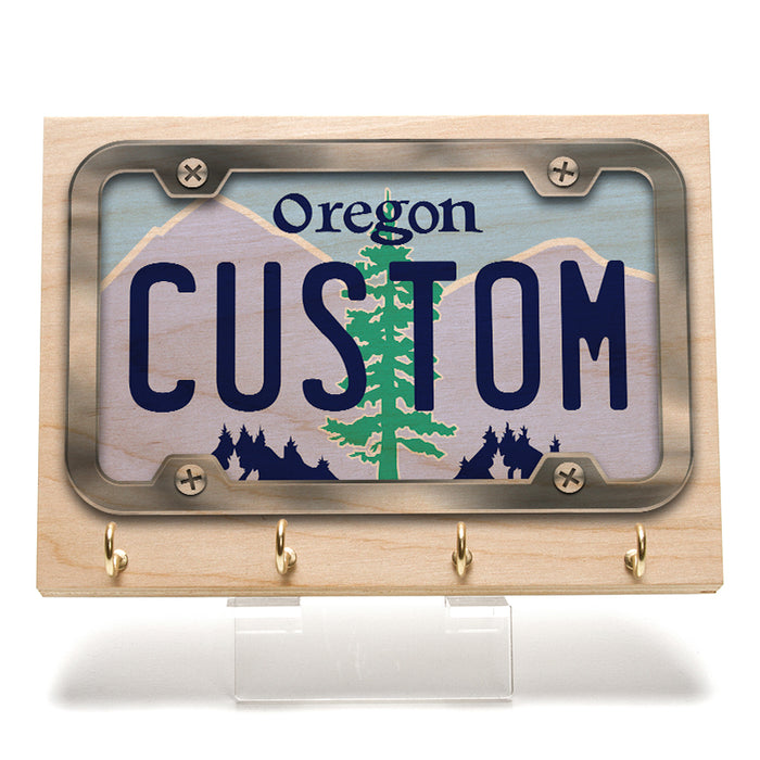 Oregon License Plate Key Rack