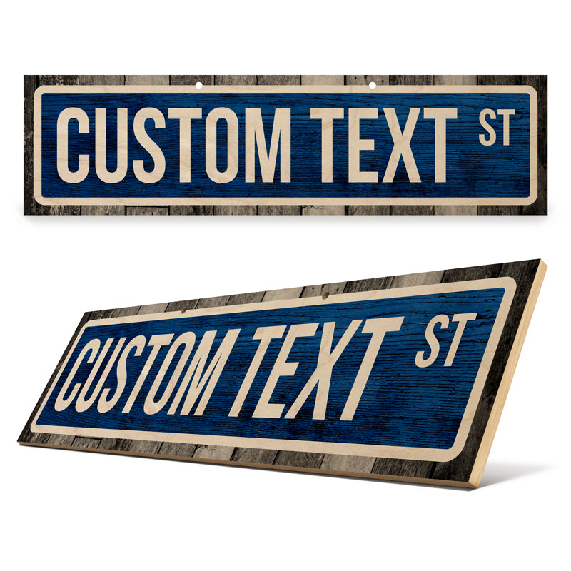 Street on sale sign maker