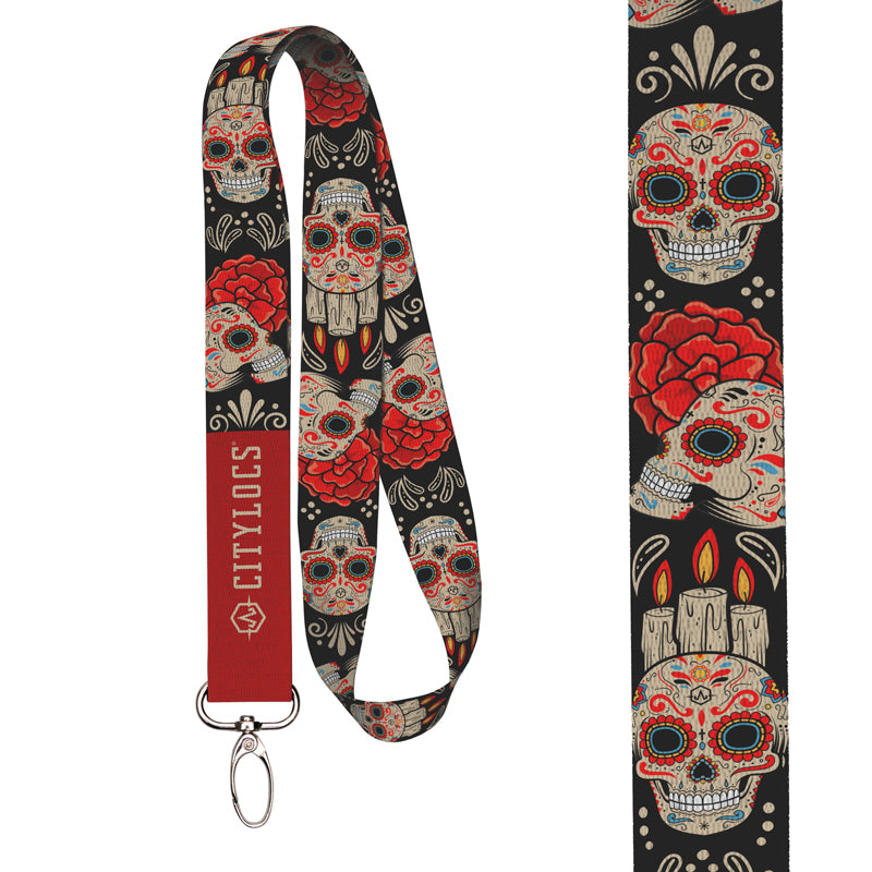 Sugar Skull Lanyard — CityLocs