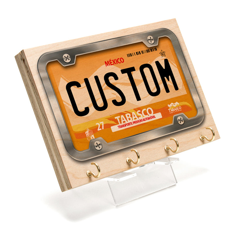 Tabasco License Plate Key Rack — CityLocs