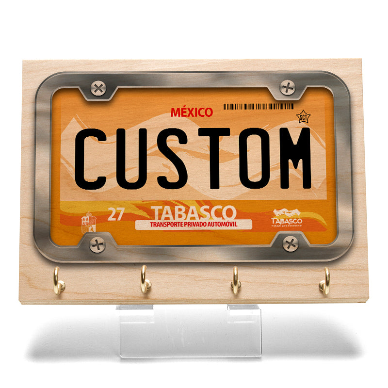 Tabasco License Plate Key Rack — CityLocs