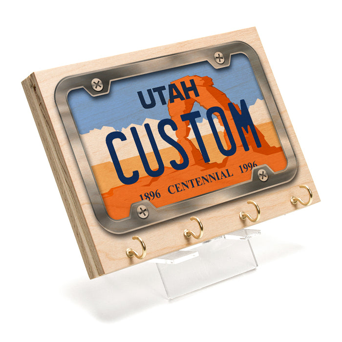 Utah License Plate Key Rack