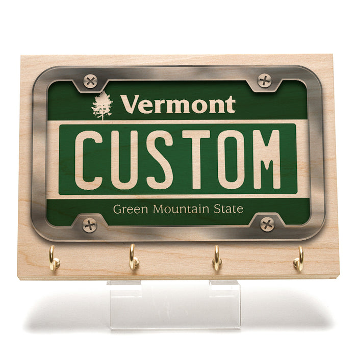 Vermont License Plate Key Rack