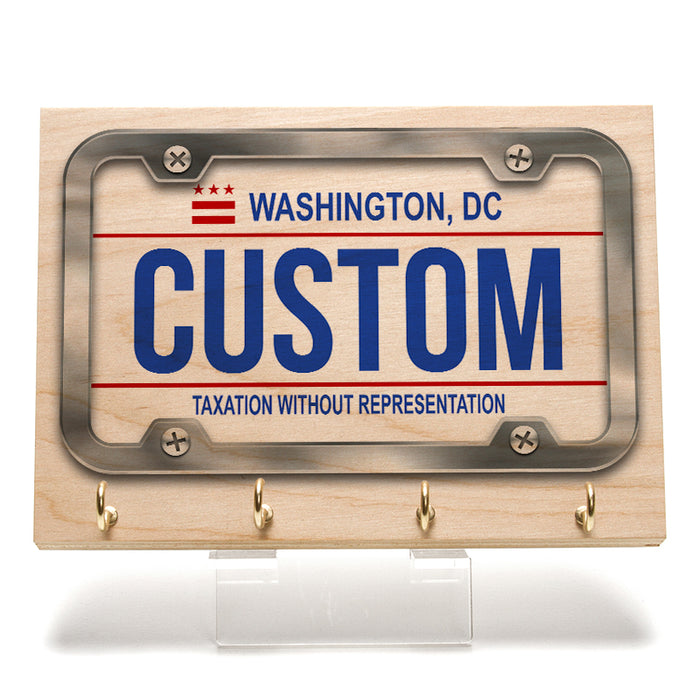 Washington DC License Plate Key Rack