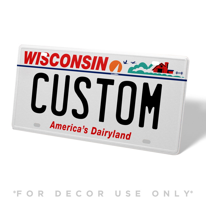 Wisconsin Metal License Plate