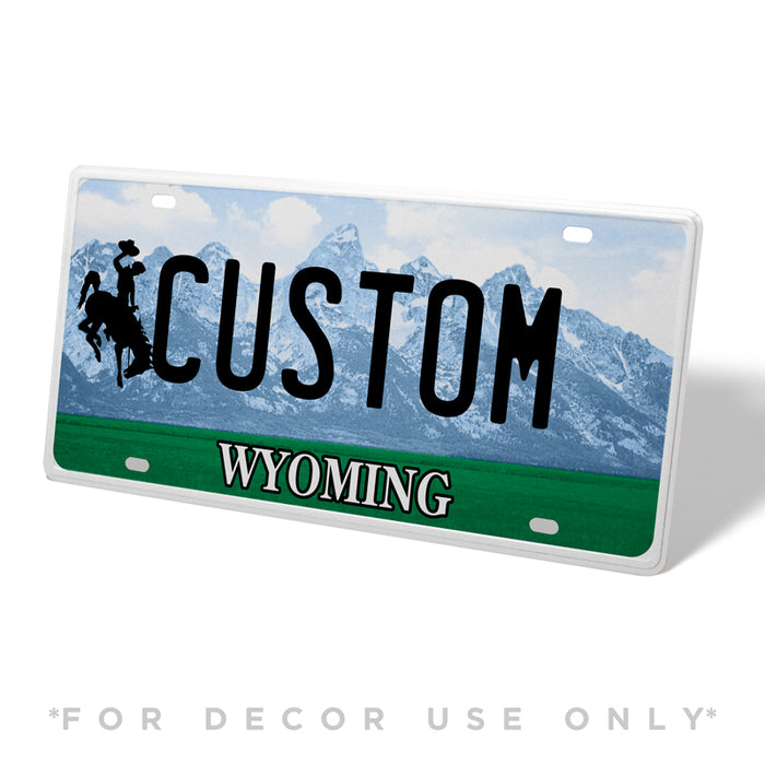 Wyoming Metal License Plate
