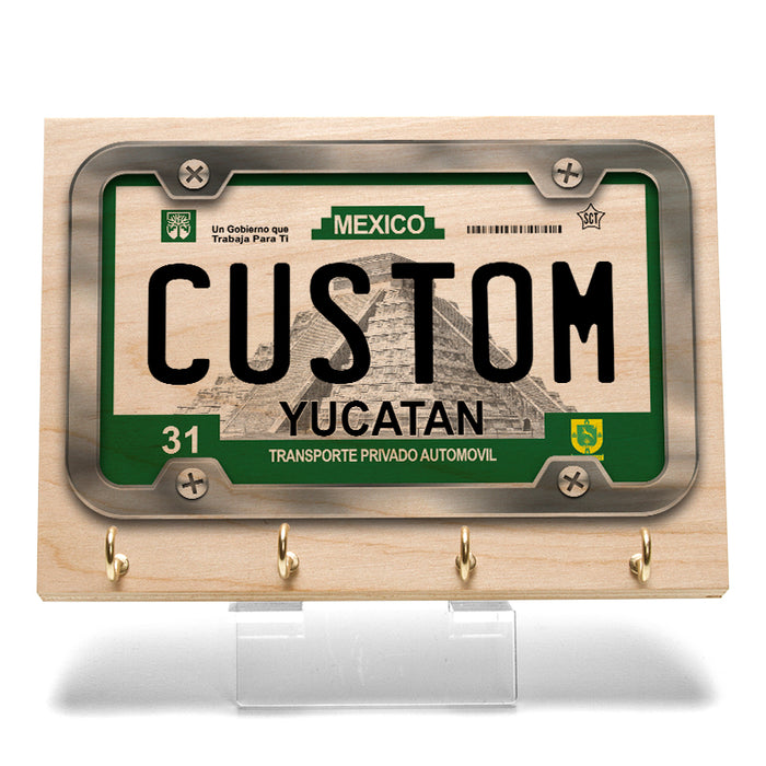 Yucatan License Plate Key Rack
