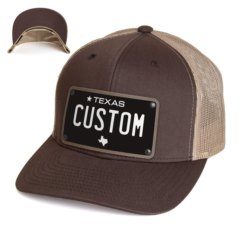 Texas Black Plate Hat
