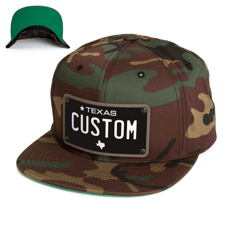 Texas Black Plate Hat