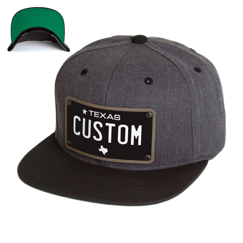 Texas Black Plate Hat