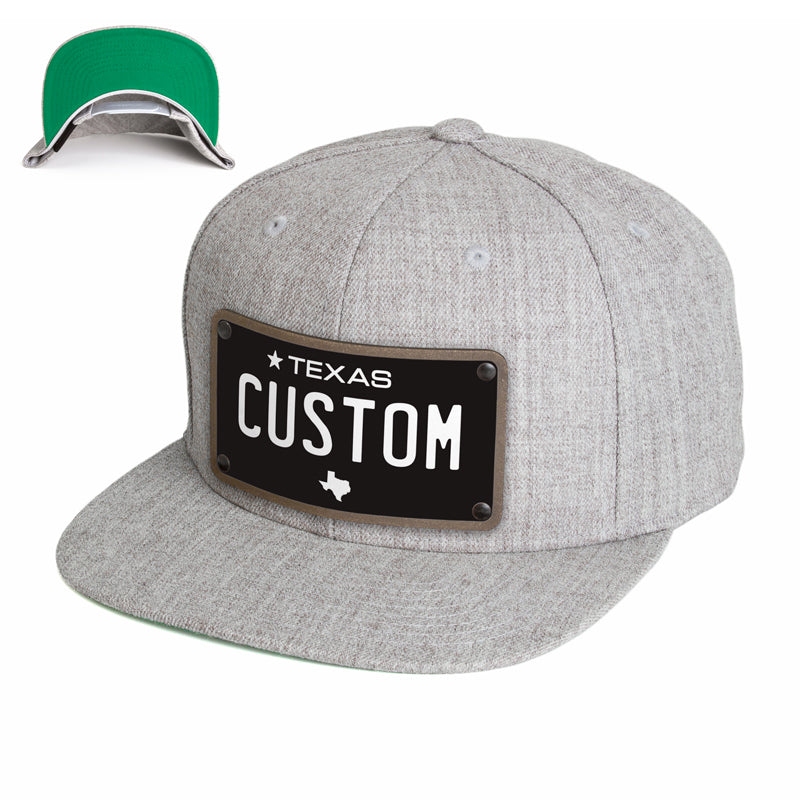 Texas Black Plate Hat