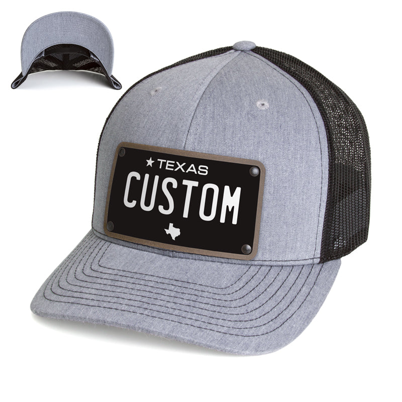 Texas Black Plate Hat