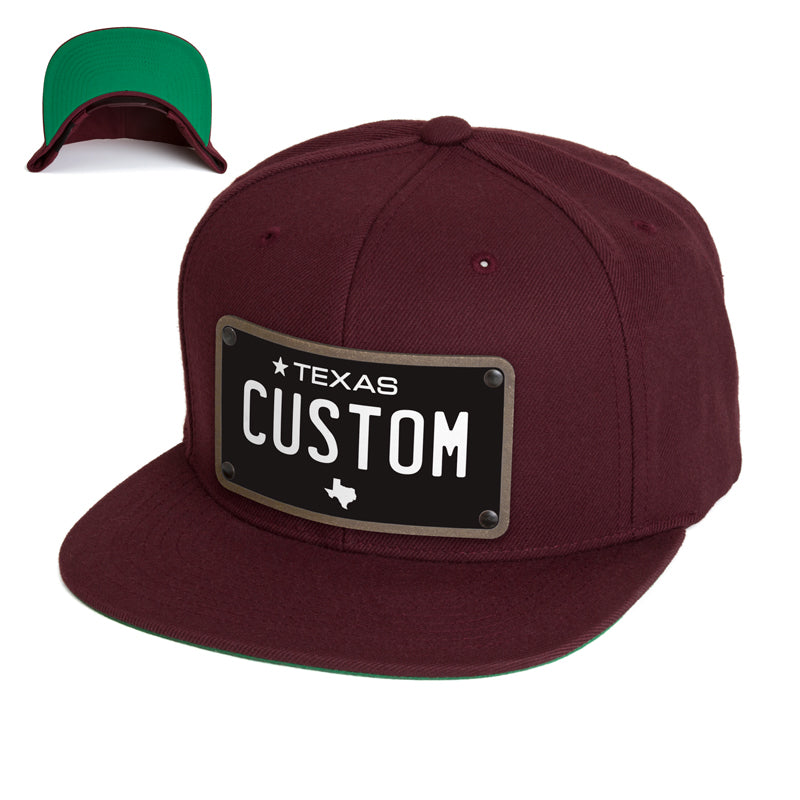 Texas Black Plate Hat