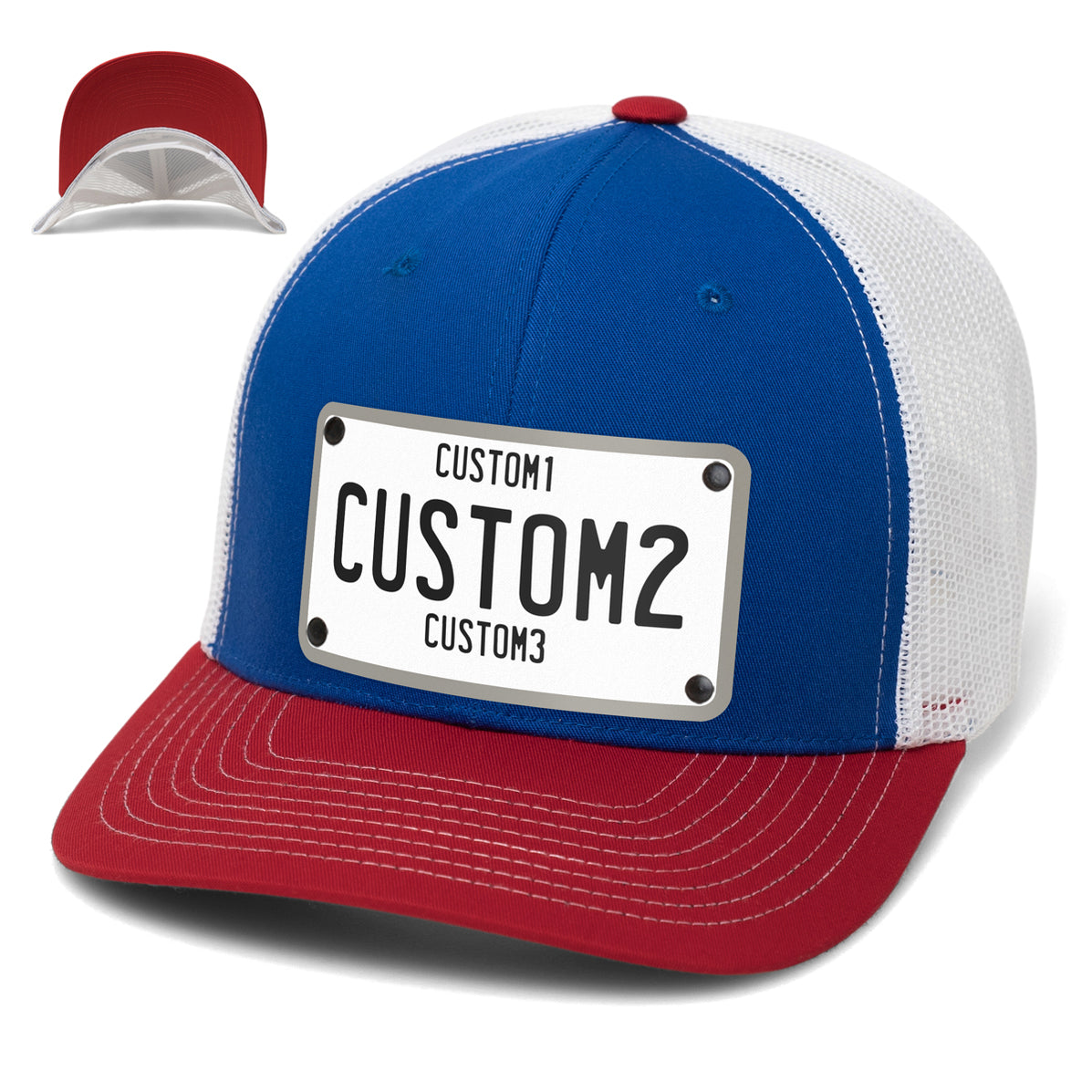 Custom White & Black License Plate Hat Personalize Your Style — CityLocs