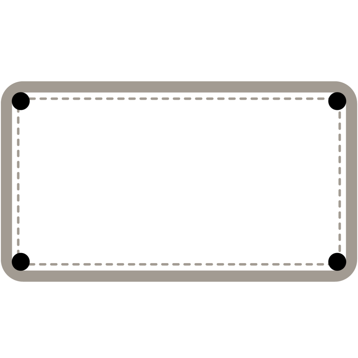 Rectangle patch frame
